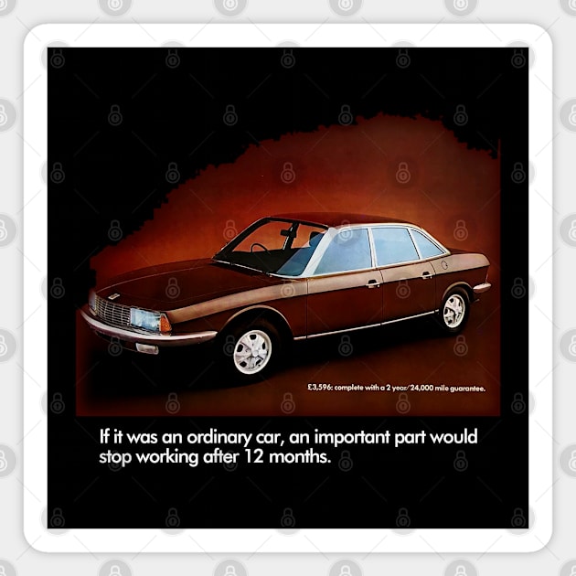 NSU Ro80 - advert Magnet by Throwback Motors